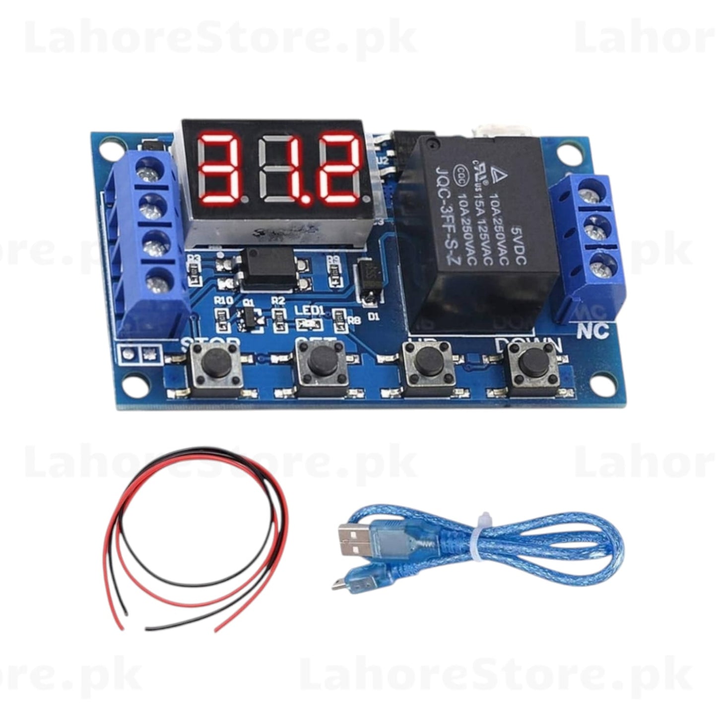 DC 6-30V Digital Timer Relay Module LED Display Programmable Delay Cycle Timer Switch