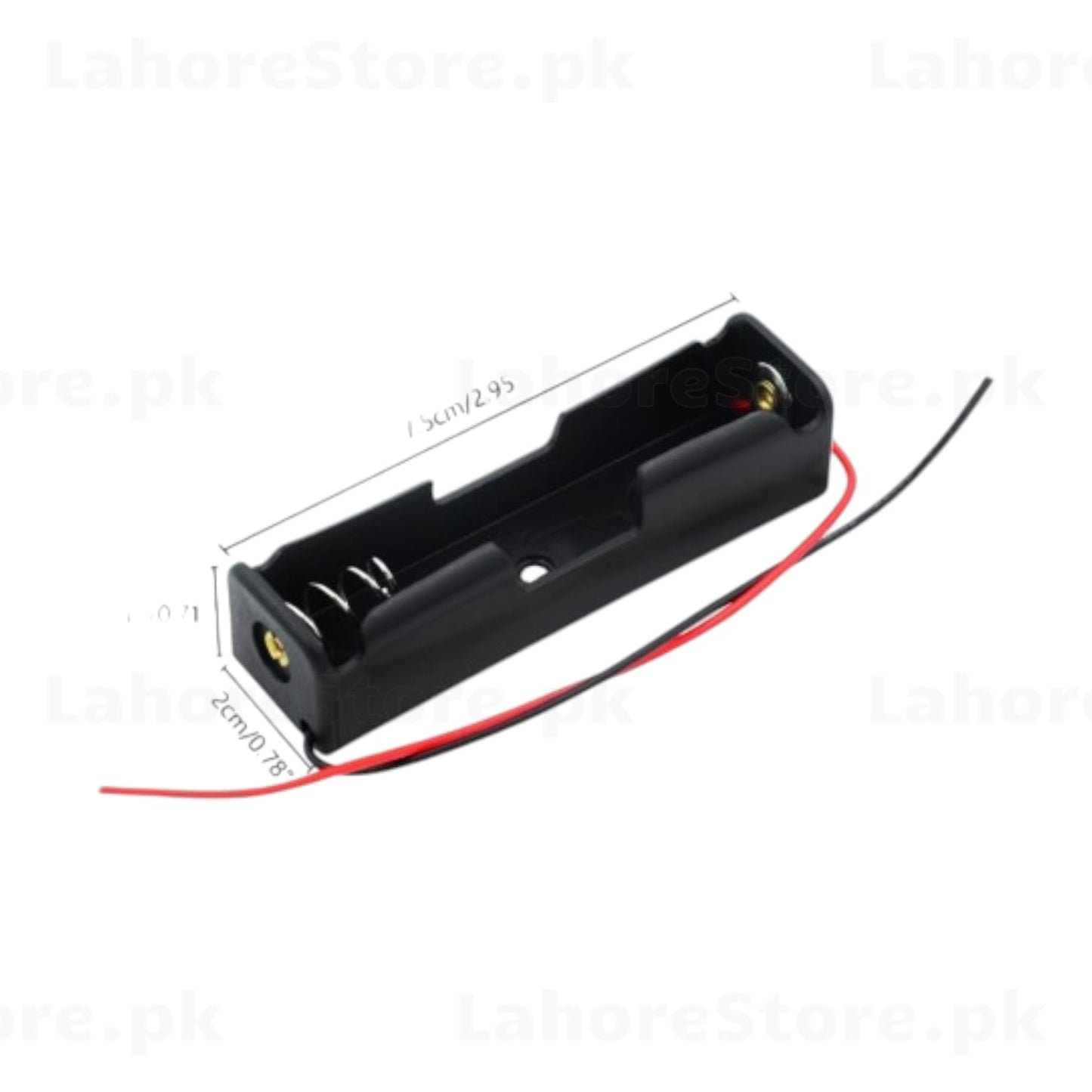 18650 Single Cell Battery Holder with Wire Leads
