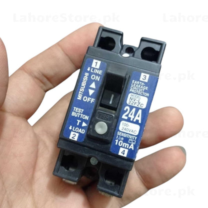 Mitsubishi NV-L22FZC Earth Leakage Circuit Protector 24A 2P (5mA)