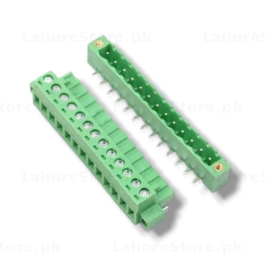 10-Pin Pluggable Terminal Block Connector Pair Male + Female 3.81mm Pitch