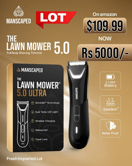 MANSCAPED® Lawn Mower® 5.0 Ultra – Waterproof Groin & Body Hair Trimmer (Lot)
