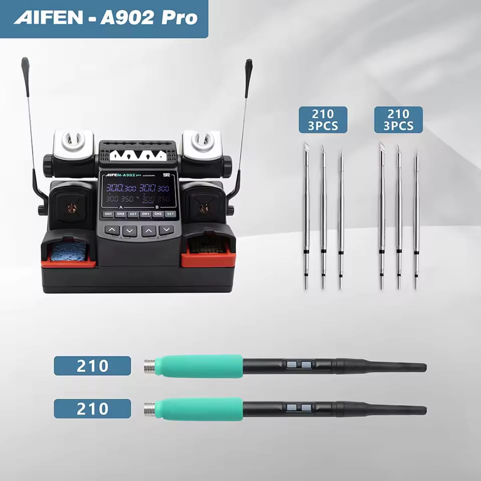 AIFEN A902 Soldering Station – Compatible with C210, C115 & C245 Tips