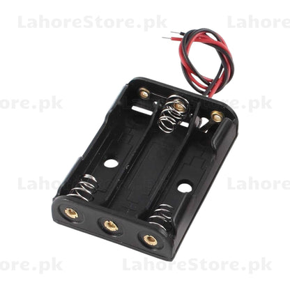 3x AA Battery Holder with Wire Leads