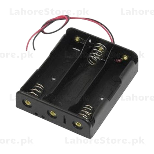 3x AA Battery Holder with Wire Leads