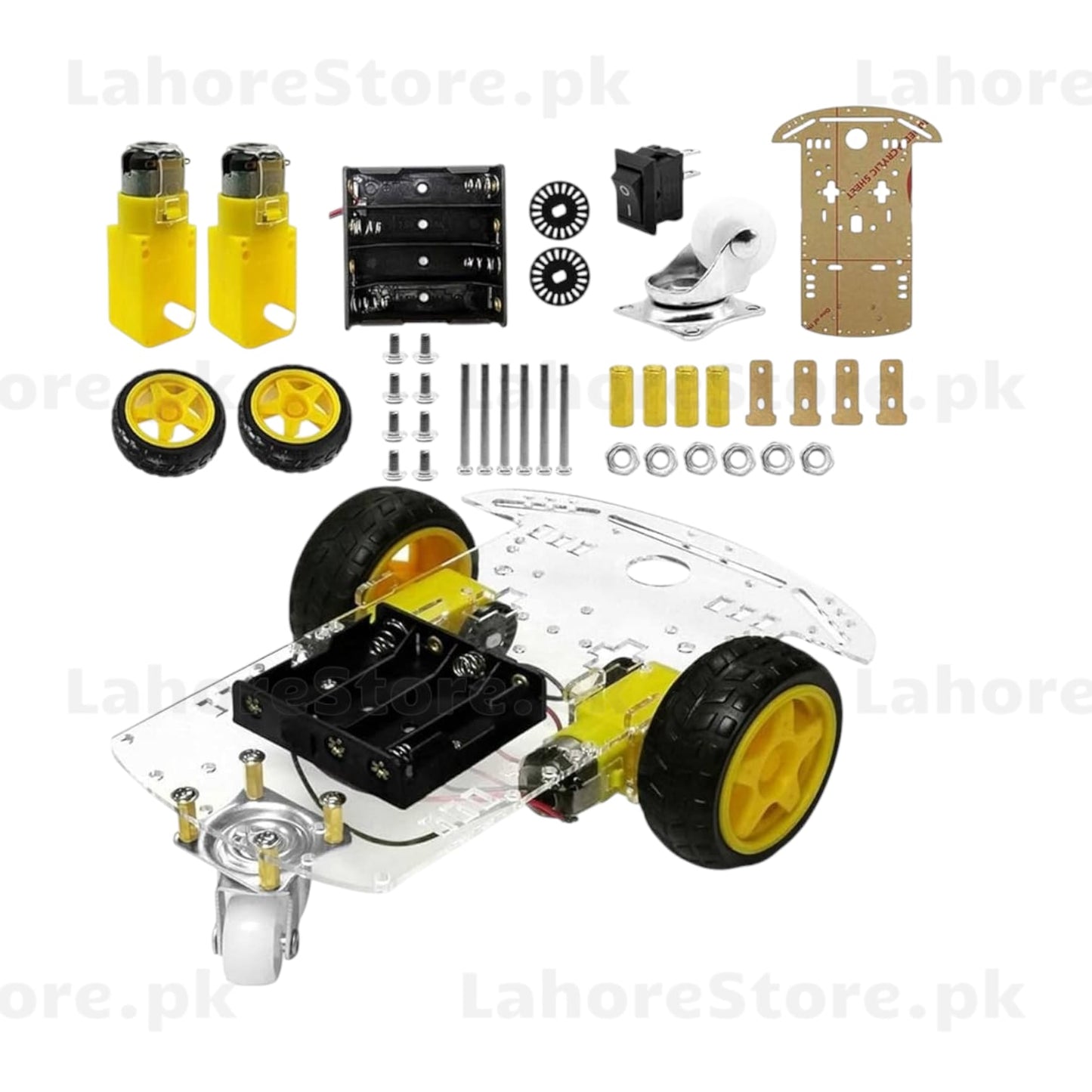 2WD Robot Car Chassis Kit for Arduino & DIY Projects