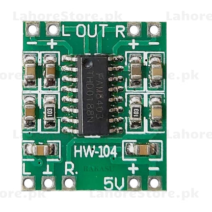 PAM8403 Mini Digital Audio Amplifier Module HW-104 – 2x3W Stereo 5V