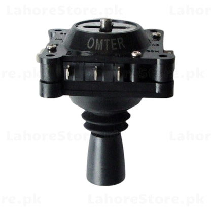 OMTER Arcade Joystick – side view showing OMTER branding and microswitch assembly
