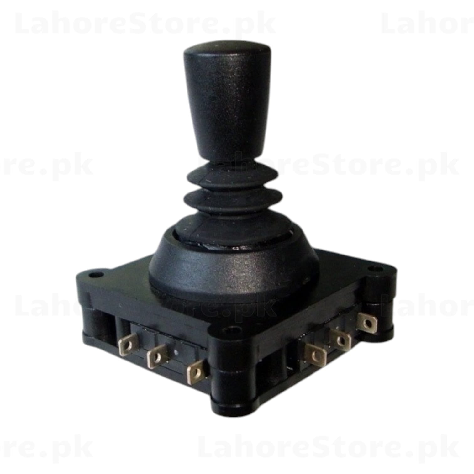 OMTER Arcade Joystick – bottom view showing microswitch terminals and restrictor gate