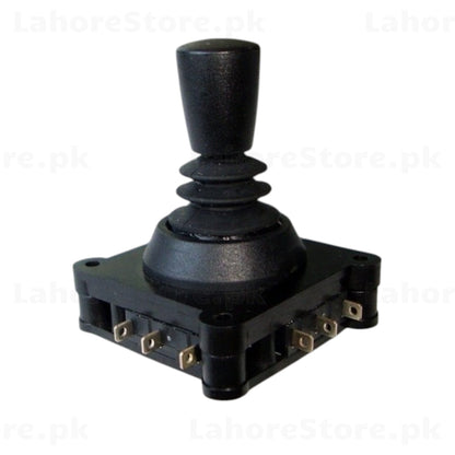 OMTER Arcade Joystick – bottom view showing microswitch terminals and restrictor gate
