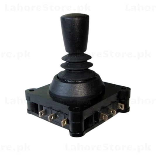 OMTER Arcade Joystick – bottom view showing microswitch terminals and restrictor gate