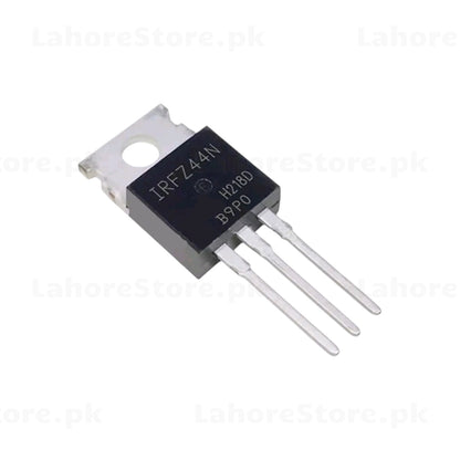 IRFZ44N N-Channel MOSFET TO-220 package showing part number and markings
