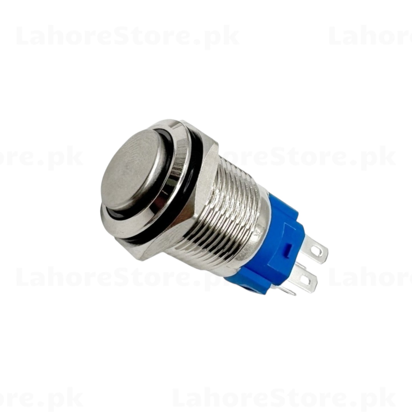 16mm metal push button switch high dome head – front view