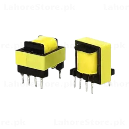 EE16 ferrite core transformer front and side view
