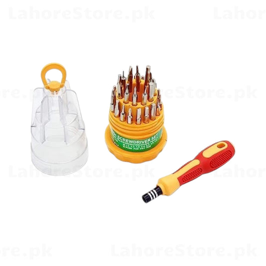 ELECTROc screwdriver set with handle and bits case open
