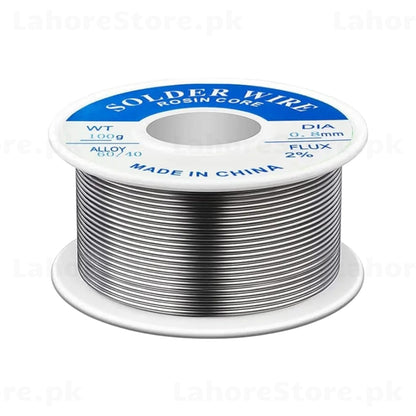 Solder Wire Rosin Core 60/40 0.8mm 100g spool side view