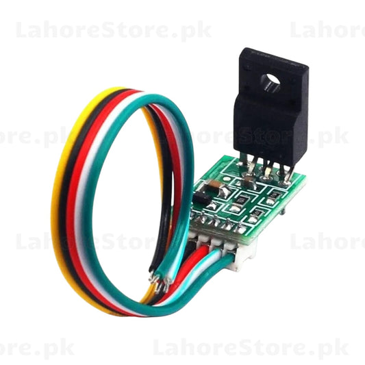 Hall Effect Current Sensor Module with 4-wire cable front view