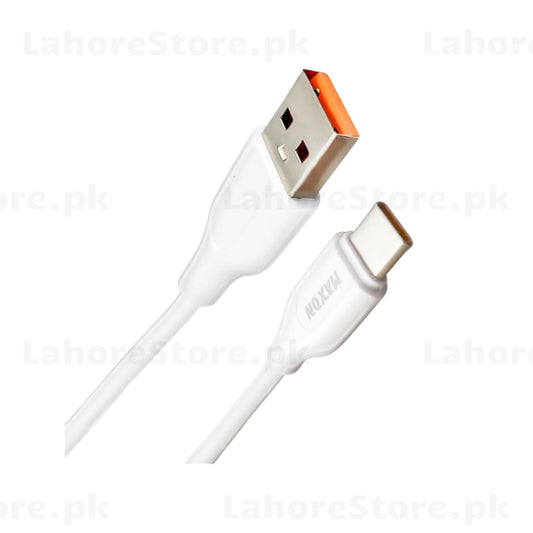 Maxon USB Type-A to USB Type-C fast charging cable 1m white with gold-plated connectors
