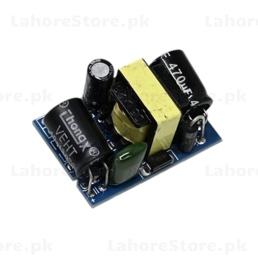AC to DC Power Supply Module 220V to 12V 400mA - Blue PCB with capacitors and transformer