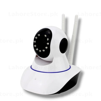 WiFi IP Security Camera triple antenna IR night vision close-up front view