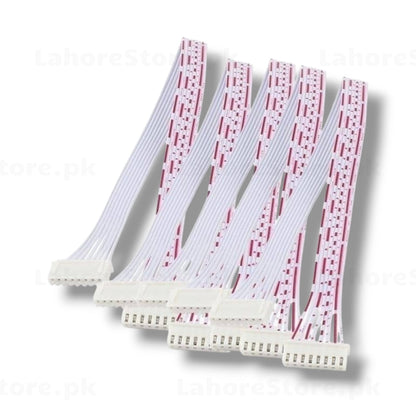 JST XH 2.54mm pitch flat ribbon cable pack of 5 white pink