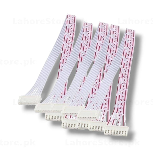 JST XH 2.54mm pitch flat ribbon cable pack of 5 white pink