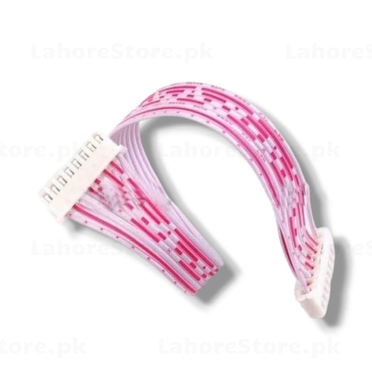 JST XH 2.54mm pitch flat ribbon cable female to female pink coiled single