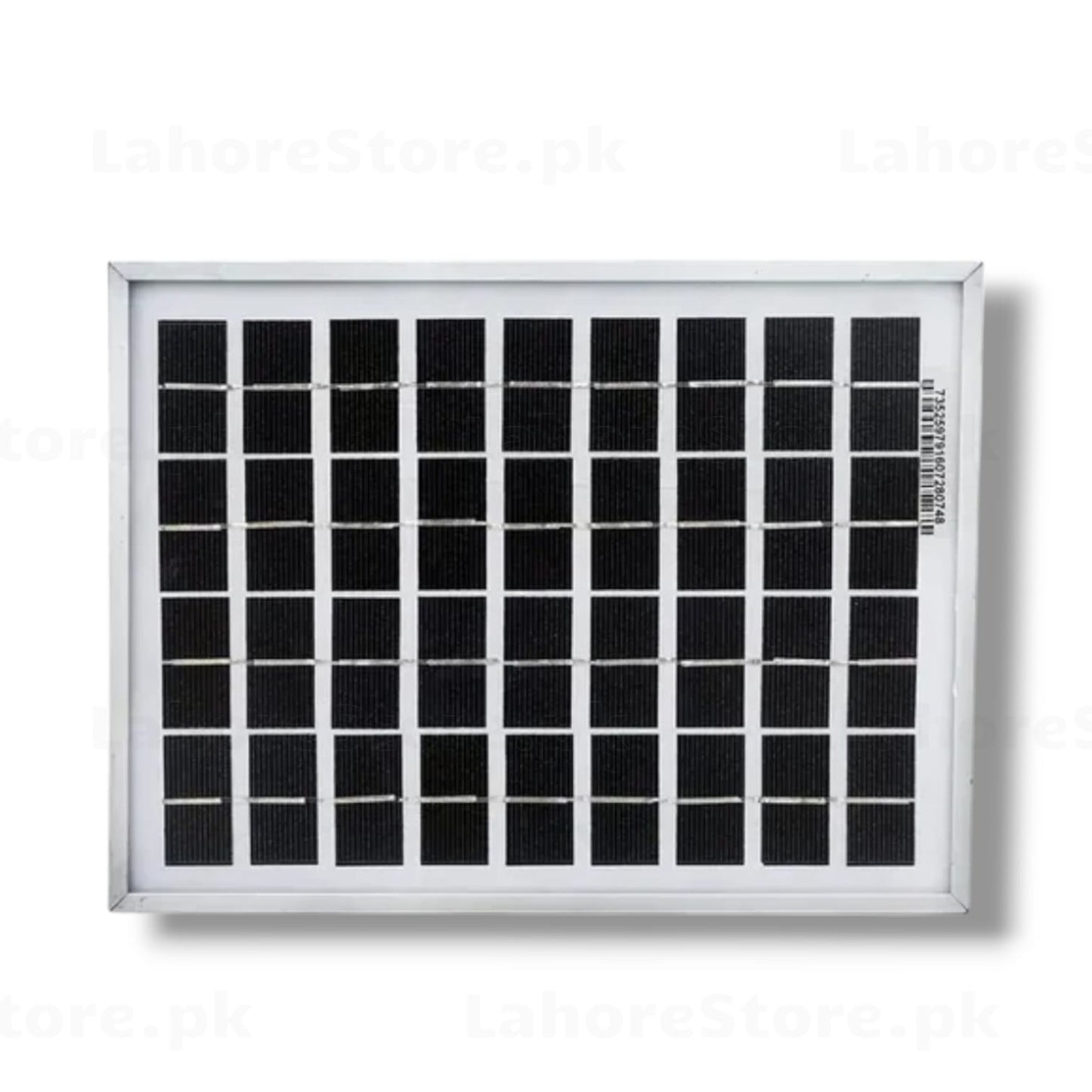 5W 18V Polycrystalline Solar Panel front view with aluminum frame