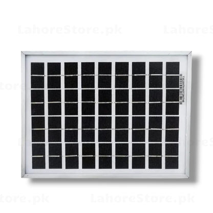 5W 18V Polycrystalline Solar Panel front view with aluminum frame