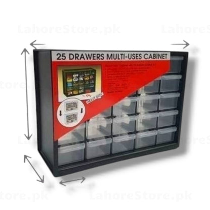 25 Drawers Multi-Uses Cabinet packaging box front view