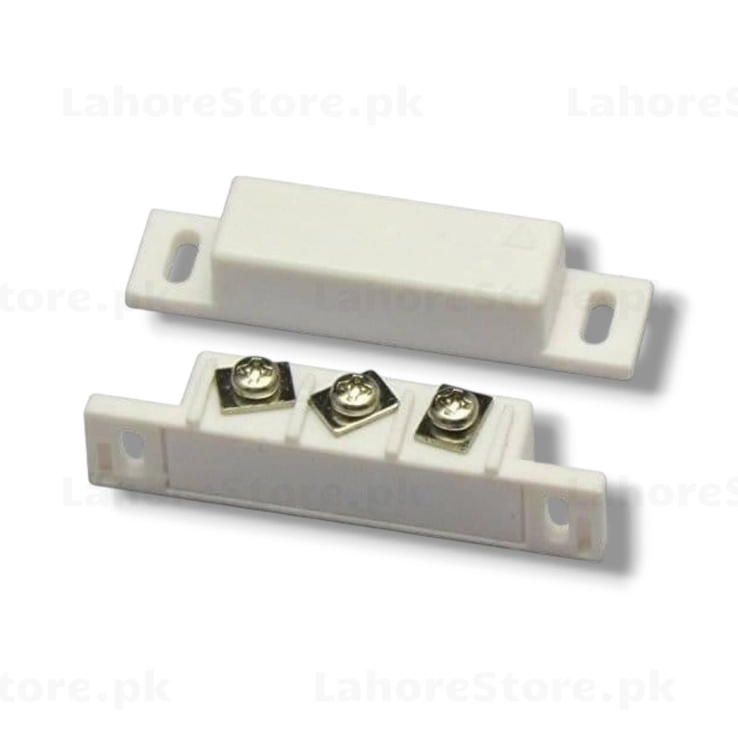 Magnetic Door Window Contact Sensor white plastic NC NO COM 3 terminal with magnet piece