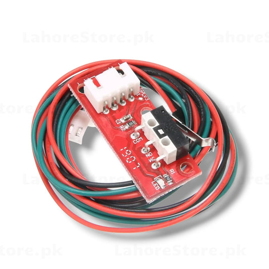 3D printer endstop limit switch module red PCB with pre-wired JST cable