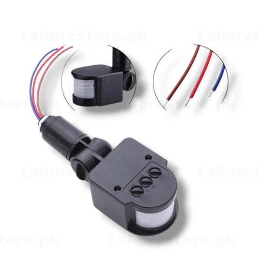 AC 220V PIR motion sensor switch with adjustable knobs and 3-wire output