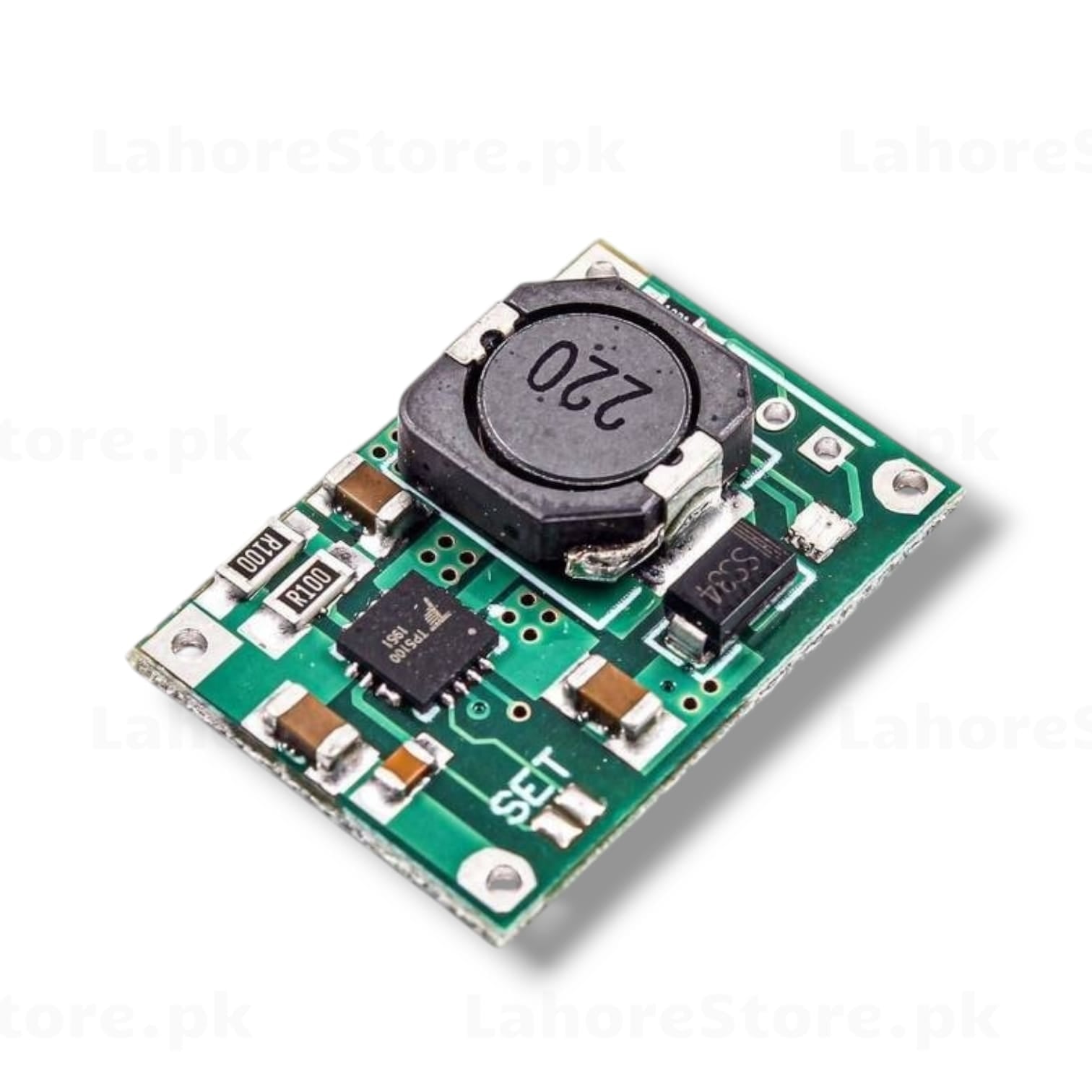 TP5100 2A Li-ion LiPo battery charger module green PCB with 220uH inductor