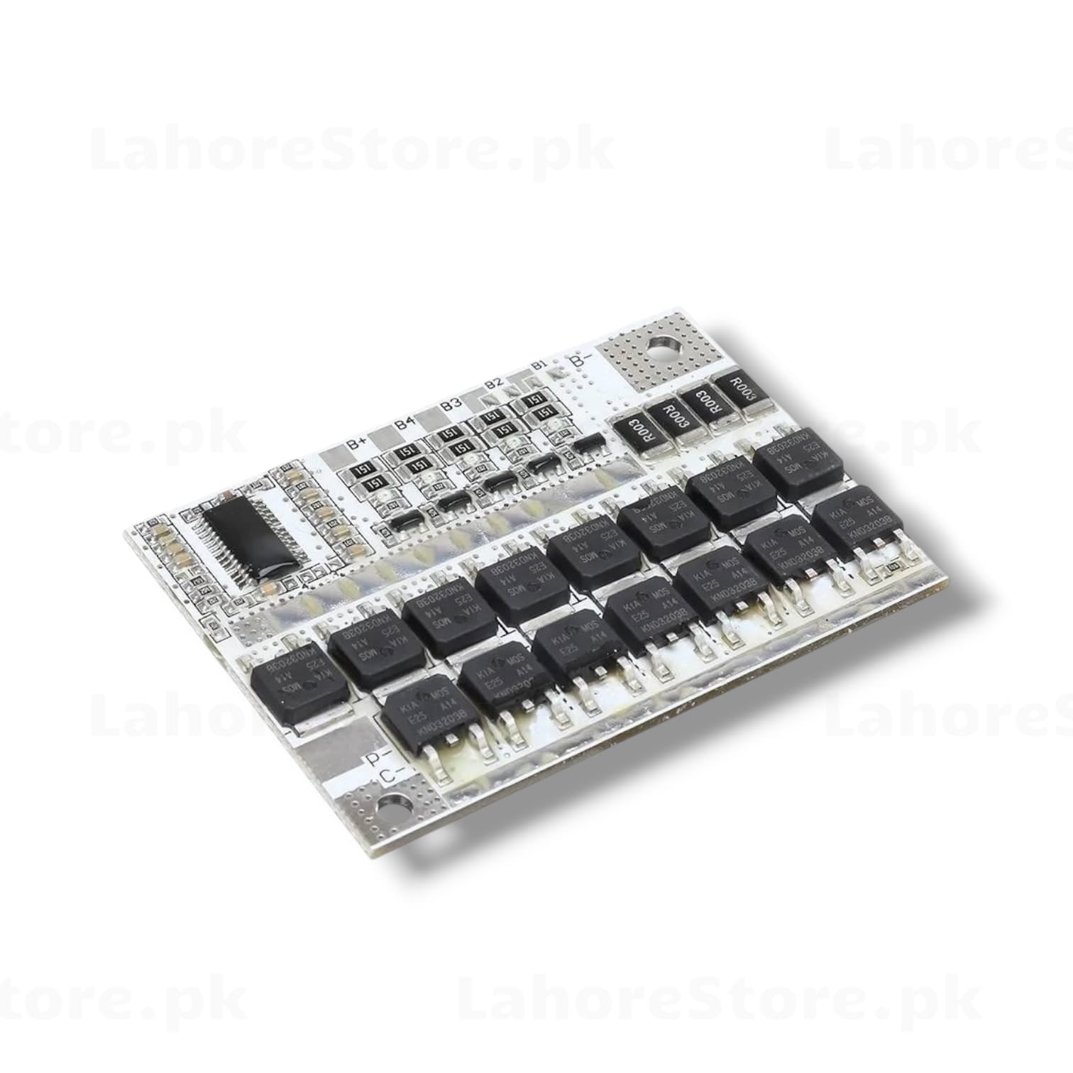 5S 100A BMS battery management system board white PCB with 16 MOSFETs
