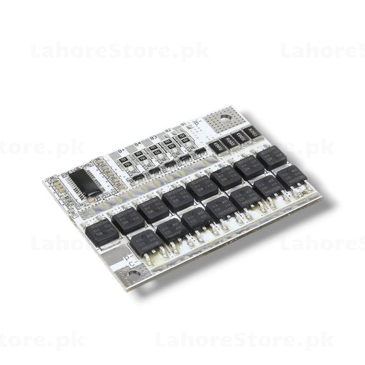 5S 100A BMS battery management system board white PCB with 16 MOSFETs