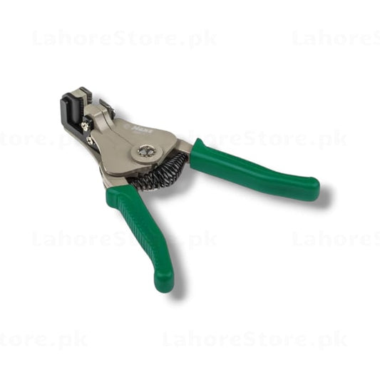 Automatic Wire Stripper green handle front view