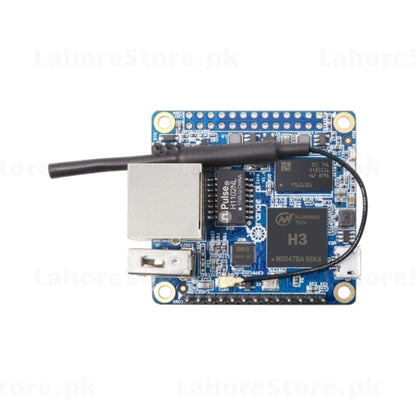 Orange Pi One Board Top View with WiFi Antenna