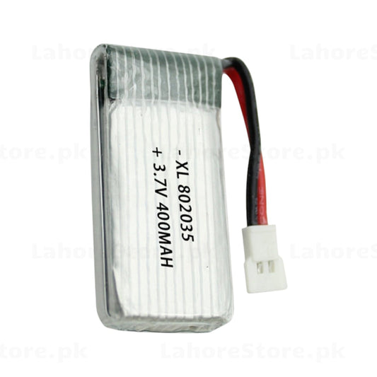 802035 LiPo Battery 3.7V 400mAh with JST Connector