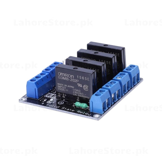 4-Channel Solid State Relay Module with Omron G3MB-202P Relays