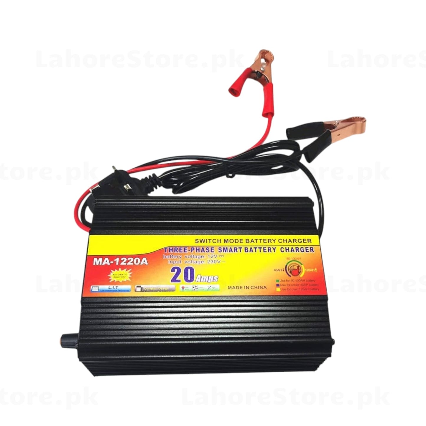 MA-1220A Smart Battery Charger Side View