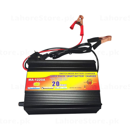MA-1220A Smart Battery Charger Side View