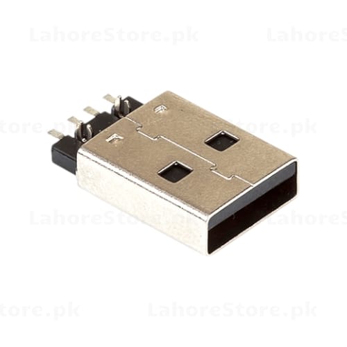 USB Type-A Male Connector SMD PCB Mount 4-pin