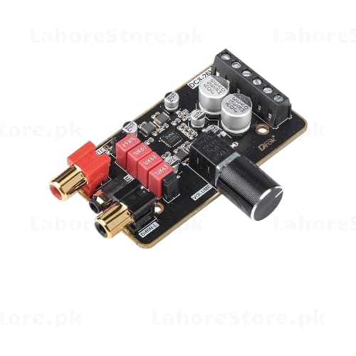 Stereo Audio Amplifier Board with RCA input and volume control knob