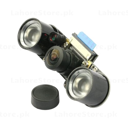 Raspberry Pi IR Night Vision Camera Module with adjustable focus lens and IR LEDs