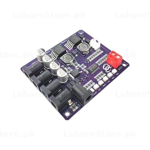 Mini Router Board 40W V2.6 back view showing buck converter and capacitors