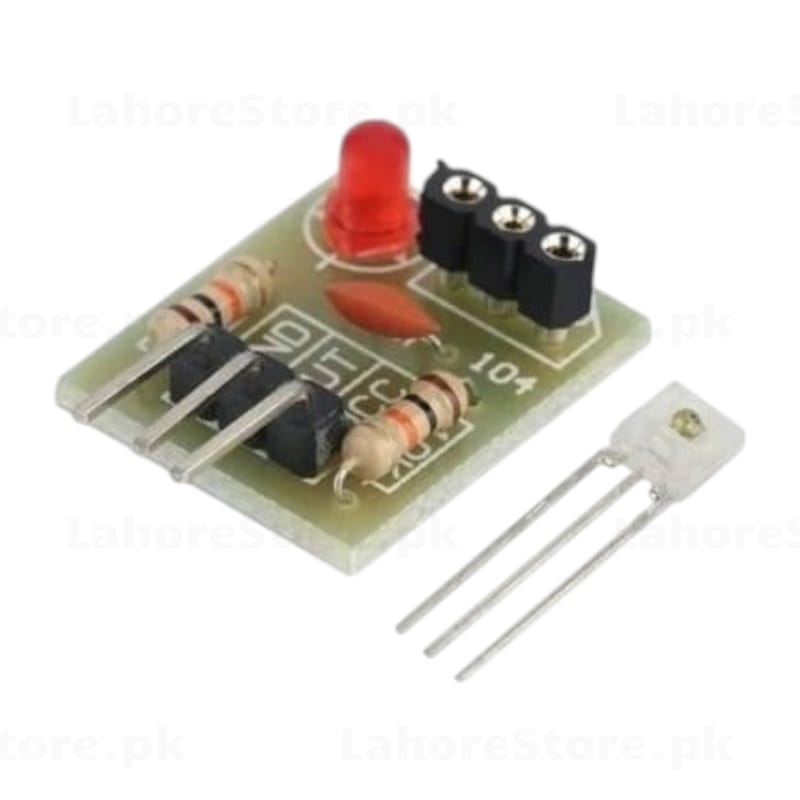 LM35 Temperature Sensor Module with red LED indicator and screw terminal - with sensor