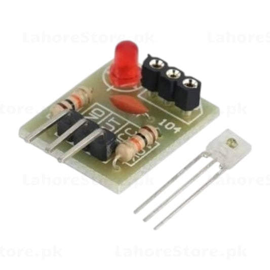 LM35 Temperature Sensor Module with red LED indicator and screw terminal - with sensor