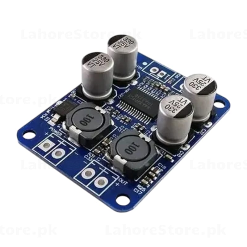 TPA3110 30W Mono Class D Digital Audio Amplifier Board - top view showing inductors and capacitors