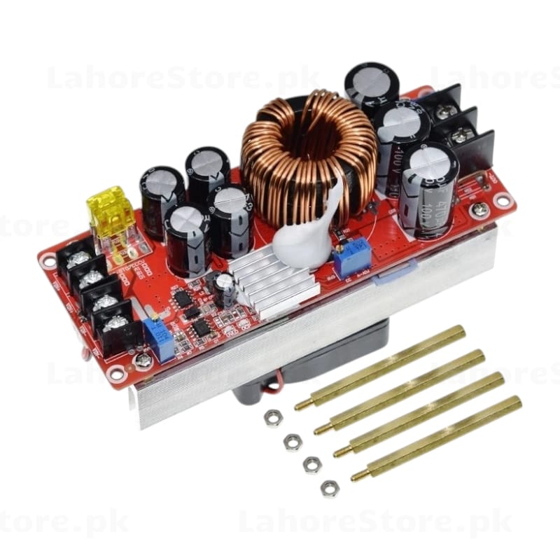 1500W Boost Converter bottom view showing inductors and capacitors