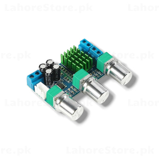 2.1 Channel Audio Amplifier Board - Angle View